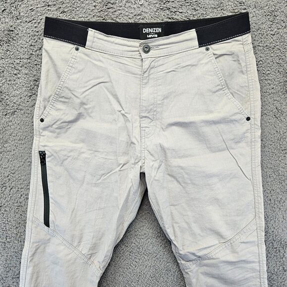 Denizen from Levis Jogger Pants Men Size 34 Gray Elastic Waist - Picture 2 of 10